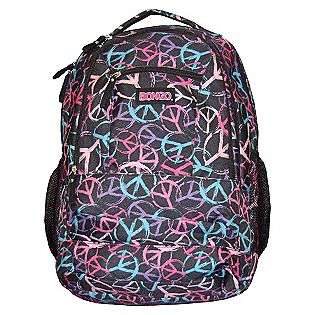 Peace Sign Printed Backpack  Bongo For the Home Backpacks & Messenger 