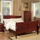 Alpine Furniture Louis Phillippe California King Sleigh Bed in Cherry