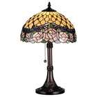 Meyda Tiffany Victorian Tiffany Nouveau Jeweled Rose Table Lamp