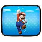   Super Mario Jumping with Blue Mushroom Background (Super Mario Bros