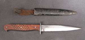 German WWI Trench Knife & Original WWI Scabbard  