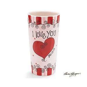  Pink I Love You John 1512 Vase You Are Loved Ceramic 
