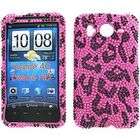   4G Full Bling Hot Pink Leopard Snap On Protector Case Faceplate
