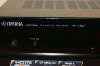 RX V467 YAMAHA 5.1 A/V HOME THEATER RECEIVER RXV467 HDMI 3D BLUETOOTH 