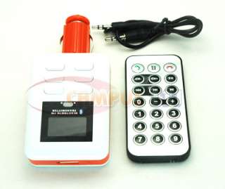Brand New White Car Bluetooth SD Slot FM Modulator Transmitter  
