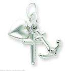 FindingKing Sterling Silver Faith Hope & Charity Charm