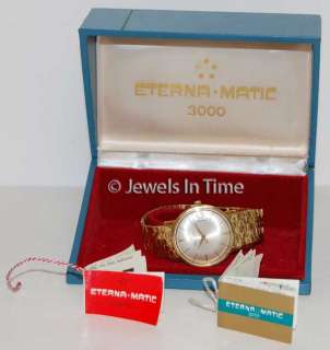    Matic Mens 3000 18K Yellow Gold Automatic JEWELS IN TIME  