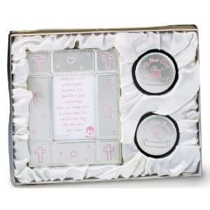  Picture Frame Gift Set Baby Pink Girl 4 x 5 w/My First 