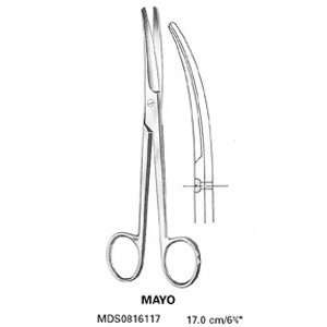 Diss. Scissors, Mayo Beveled Curved   Beveled Blades, Curved, Bl/Bl, 7 
