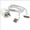   Adapter+USB Data Sync Cable for iPhone 3G 3GS 4 4G iPod Touch  