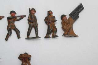 LOT (14) MANOIL BARCLAY/ MADE IN U.S.A. LEAD TOY SOLDIERS (MEL100 