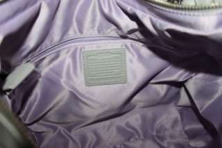 NWT Coach Silver Signature 3 Color LUREX ALEXANDRA Bag Leather $358 