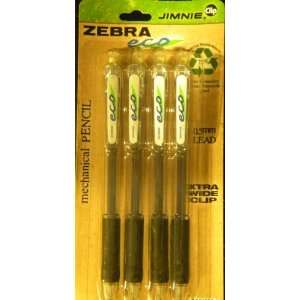  Zebra Eco Mechanical Pencils (.5mm Lead, Soft Rubber Clip 