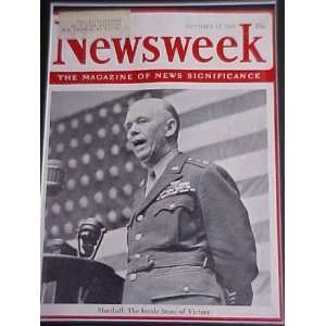 General George C. Marshall The Inside Story Of Victory October 15 1945 