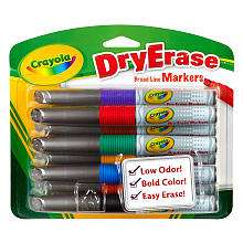   Markers   Orange, Black, Green, Blue and Red   Crayola   