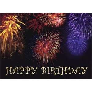  Fireworks Personalized Business Birthday Cards (25 