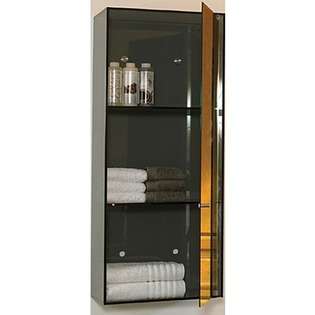 Whitehaus Collection Aeri Vertical Wall Mount Cabinet   Finish Clear