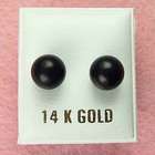14k White Gold Ball Stud Earrings