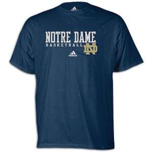  Notre Dame adidas Basketball Hang Time Tee   Mens: Sports 