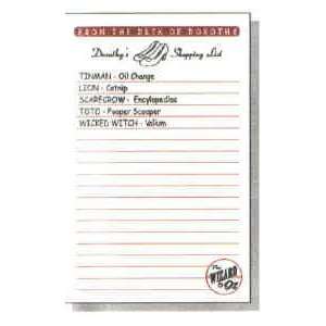  Dorothy Shopping List Notepad: Everything Else