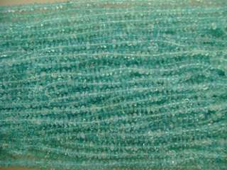 BLUE TOPAZ 4 TO 5mm RONDELL LOOSE GEMSTONE BEADS #46 AWESOME BEADS 