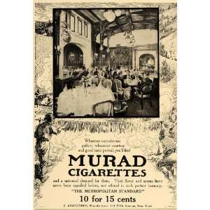  1906 Ad Murad Cigarettes Metropolitan Anargyros Tobacco 