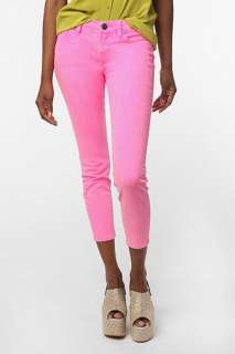 UrbanOutfitters  BDG Neon Grazer Mid Rise Jean   Pink