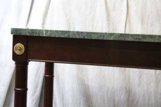 L635 MARBLE TOP MAHOGANY CONSOLE TABLE  