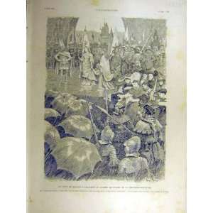    1891 Fete Schwitz Swiss Confederation French Print