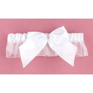  To Thee I Wed Bridal White Wedding Garter 