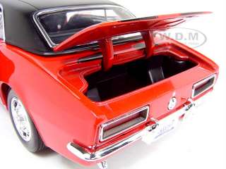 Brand new 1:18 scale diecast 1967 Chevrolet Camaro Red by Maisto.