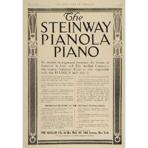   Pianola Player Piano Aeolian   Original Print Ad