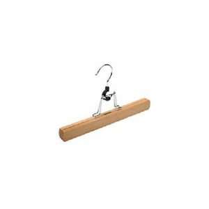 : Quality Wooden Pant / Skirt Hangers Flat   Natural Lacquer Hangers 