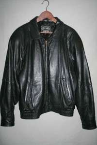 Tannery West Mens vintage black Dupont Thermolite leather jacket size 
