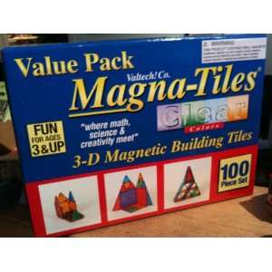  valtech magna tiles 100 piece set: Toys & Games