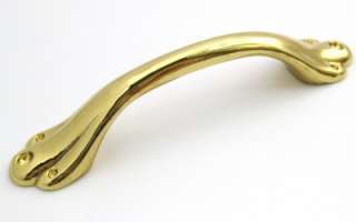 Claw Foot BRAINERD Polished Brass Cabinet Pull Handle  