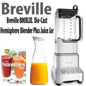 Breville 800BLXL 1000 Watt Die Cast Hemisphere Blender Plus Juice Jar 