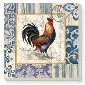  CounterArt French Rooster Absorbent Coasters, Assorted 