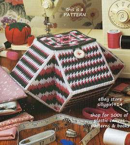 SEWING BASKET~Annies Plastic Canvas PATTERN  