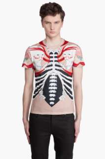 Alexander McQueen skeleton t shirt for men  