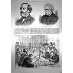   1873 Count Bernstorff Partridge Oxford Cambridge Chess