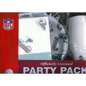  Dolphins Tailgate Party Pack 24 Pc. Set:  Sports & Outdoors