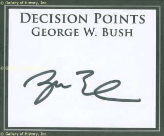 GEORGE W. BUSH   BOOK PLATE SIGNED  