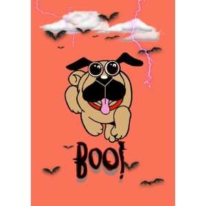  Boo Pug Halloween Notecard