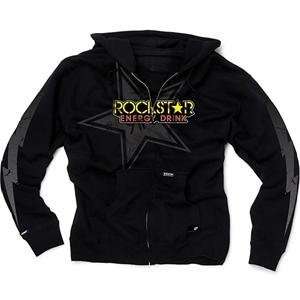   Industries Rockstar Lightning Zip Up Hoody   Small/Black Automotive