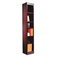 Alera Narrow Profile Bookcase With Finished Back 