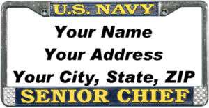 Address Labels Navy Senior Chief LFN16(Frames)  