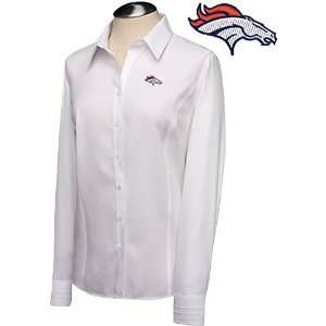 Cutter & Buck Denver Broncos Womens Epic Easy Care Button Down Top 