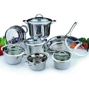  Tulip 12 Piece Glass Covered Cookware Set Kitchen 
