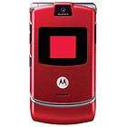 New Motorola V3 Razr AT&T / Cingular Red Cell Phone W/ Warranty